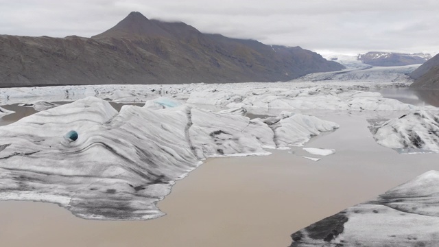 Heinabergsjokull冰川、冰岛视频素材