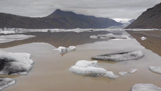 Heinabergsjokull冰川、冰岛视频素材