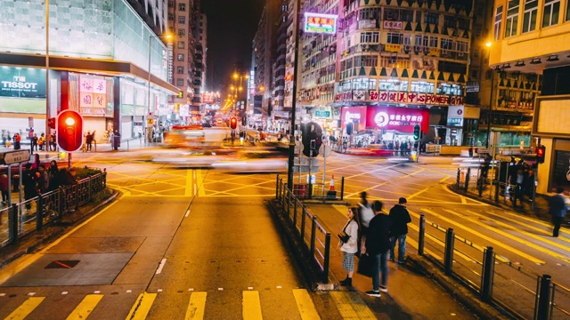 香港街道和交通视频素材