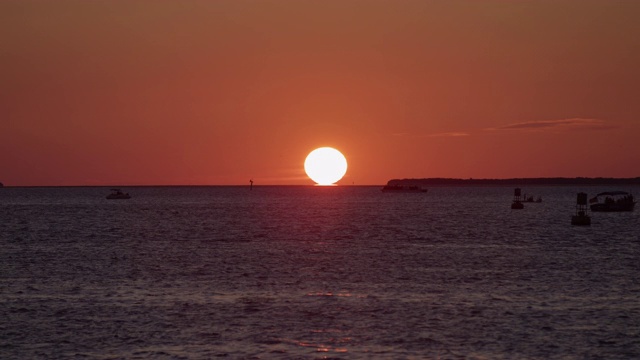 海上日落视频素材