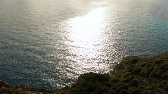 Navagio(沉船)海滩鸟瞰图Zakynthos岛，希腊。视频素材