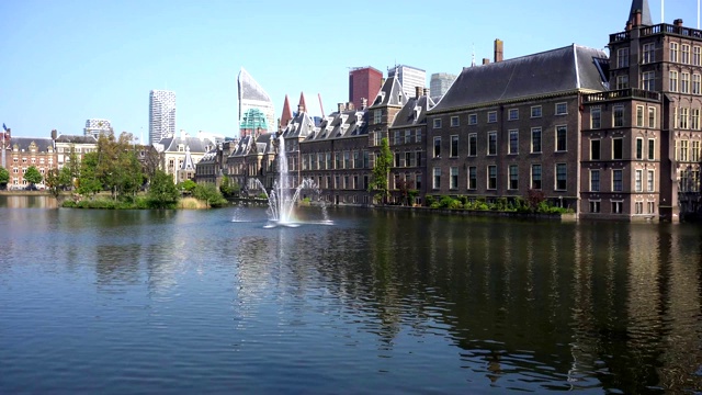 Binnenhof-Dutch议会,荷兰视频素材