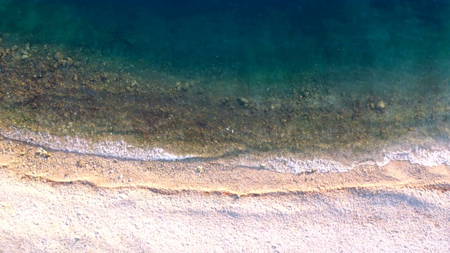 海滩鸟瞰图视频下载