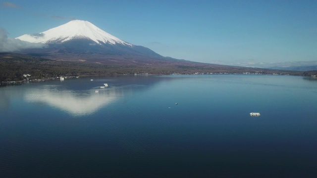 富士山鸟瞰图视频素材