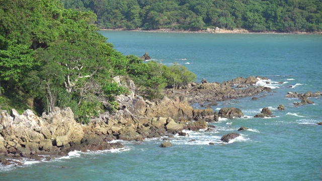 泰国东部的昌他武里省的海景和山景。视频素材