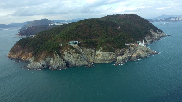 釜山永道区大宗台的风景视频素材