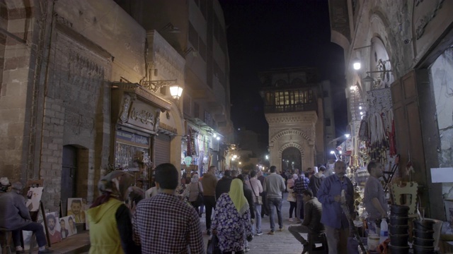 Khan el-Khalili，埃及开罗视频素材