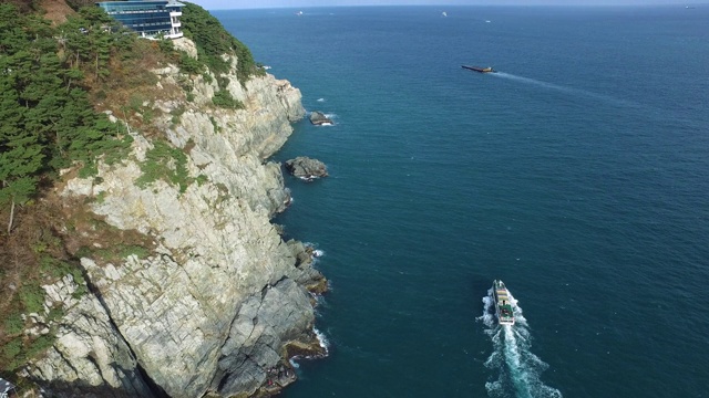 釜山永道区大宗台的风景视频素材