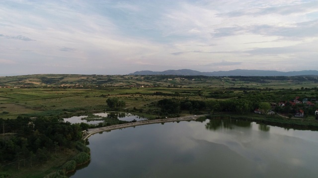 小湖景观视频素材