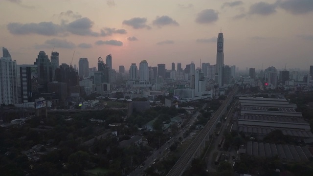 曼谷鸟瞰图视频素材