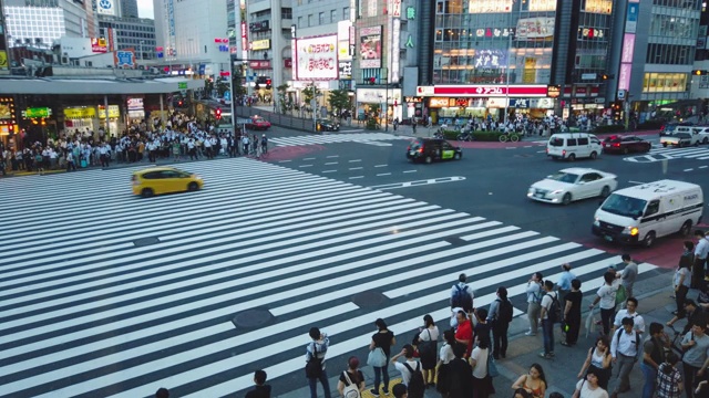 新宿十字的超延时视频素材