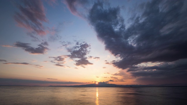 海上日落视频素材