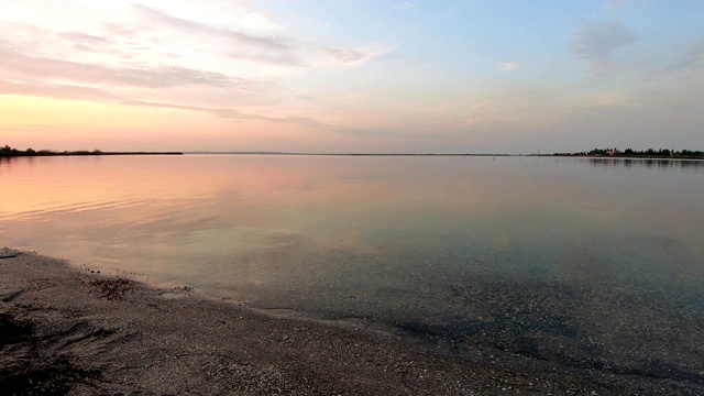 海湾上的日落视频素材