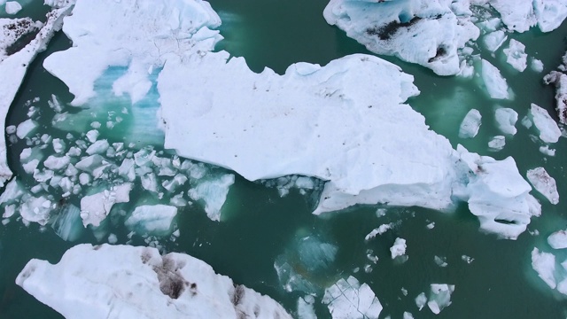 冰岛jokulsarlon泻湖视频素材