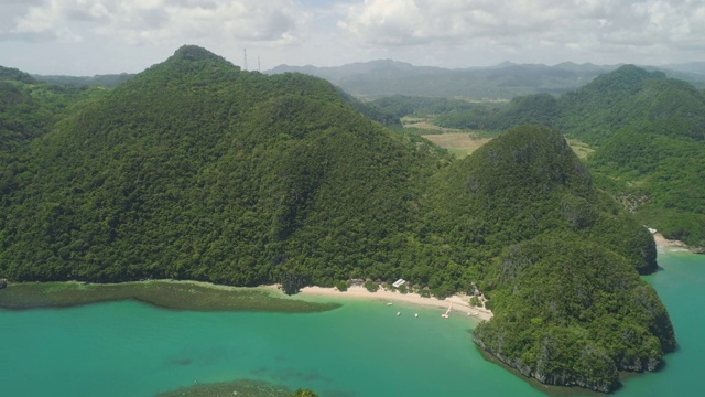 卡拉莫群岛海景，卡马里纳斯苏尔，菲律宾视频素材