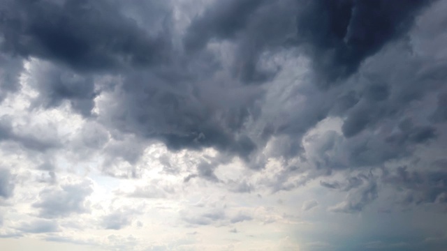 阴雨天空和雨云的时间间隔视频素材