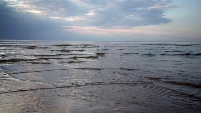 波罗的海海岸的日落视频素材