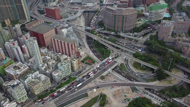 香港九龙的交通高峰时间视频素材