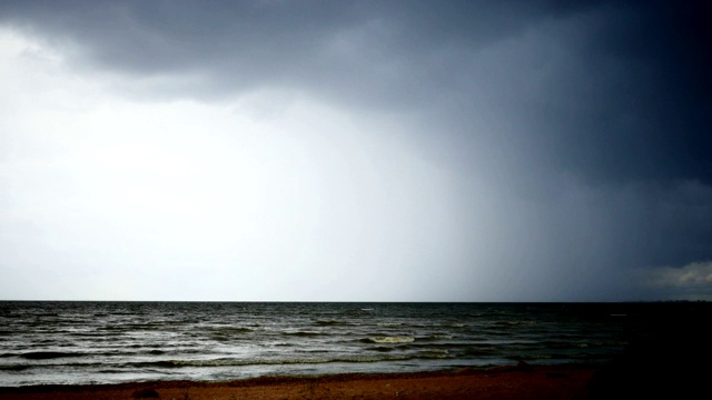 海上风暴时间流逝视频素材