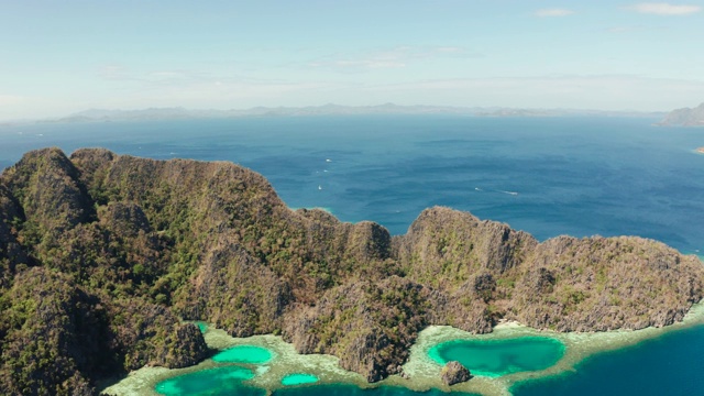 热带岛屿Busuanga，巴拉望，菲律宾视频素材