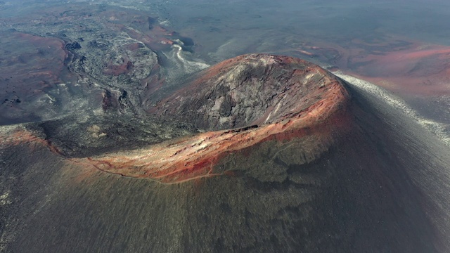 空中火山口视频素材