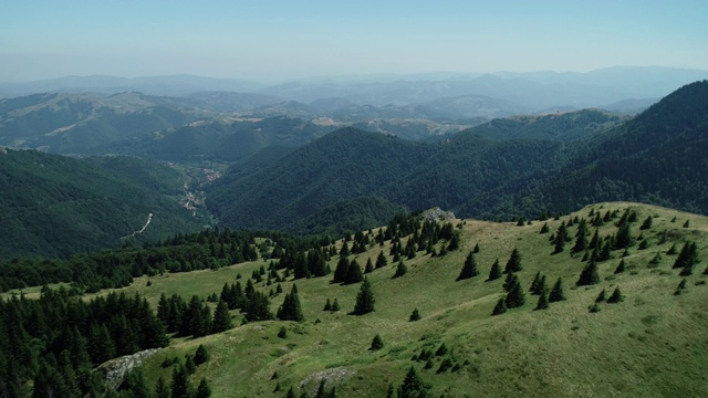 Kopaonik山鸟瞰图视频素材