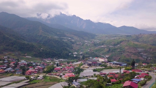 鸟瞰图基纳巴路公园，沙巴州，马来西亚视频素材