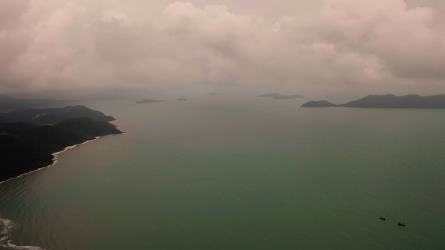 海岸鸟瞰视频素材