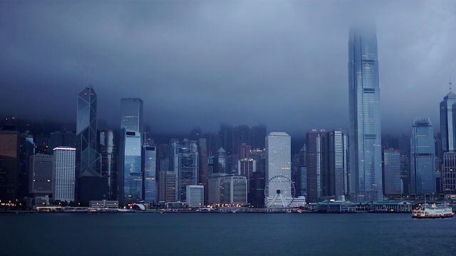 香港维多利亚港视频素材