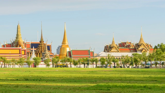 泰国的公共地标Wat Phra Keaw视频素材