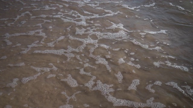 沙滩上的海浪视频素材