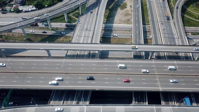 公路鸟瞰图视频素材