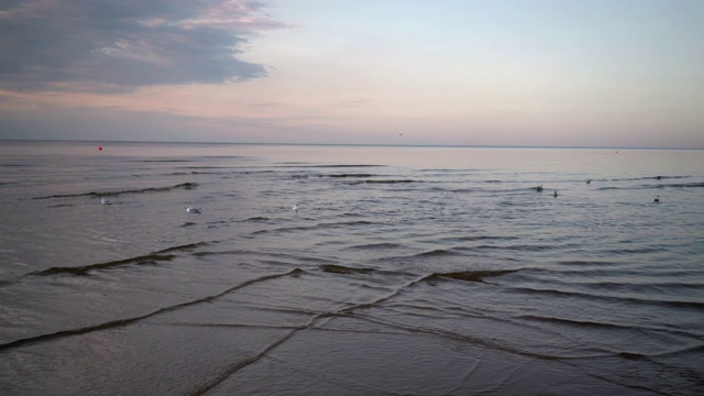 波罗的海海岸的日落视频素材