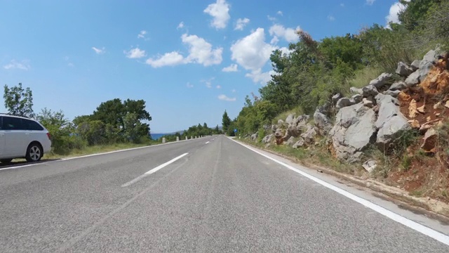 在地中海道路上行进视频素材