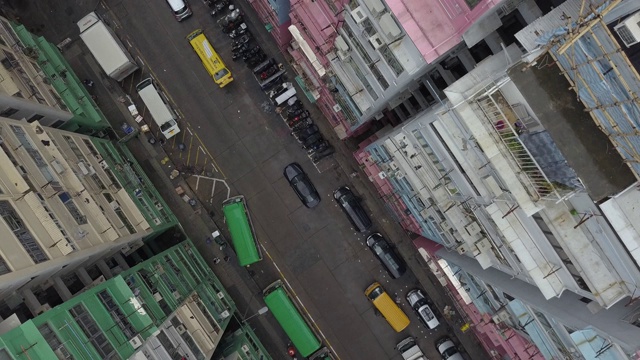 香港建筑物的抽象航拍视频素材