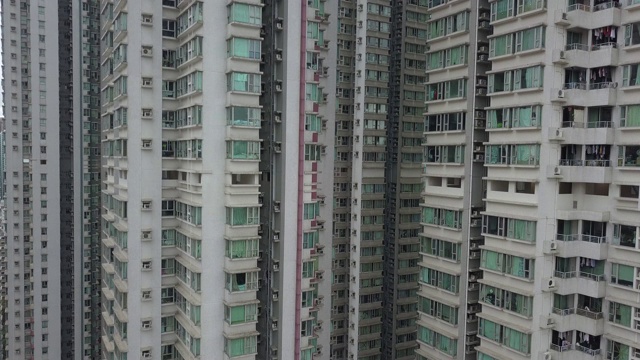 香港建筑物的抽象航拍视频素材