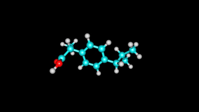 布洛芬分子-非甾体类抗炎药用药视频素材