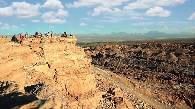 Quebrada Del Kari (Coyote stone) - San Pedro De Atacama，智利。视频素材