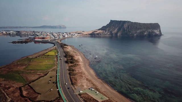 韩国济州岛城山一chilbong视频素材