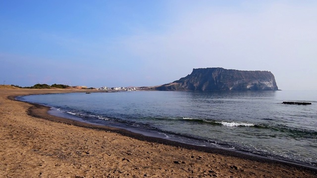 韩国济州岛城山一chilbong视频素材