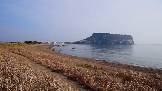 韩国济州岛城山一chilbong视频素材