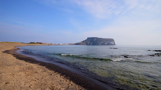 韩国济州岛城山一chilbong视频素材