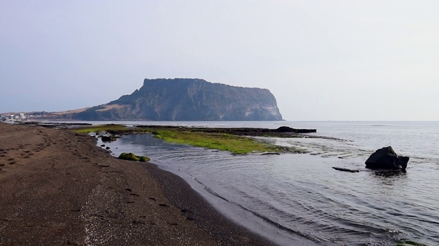 韩国济州岛城山一chilbong视频素材