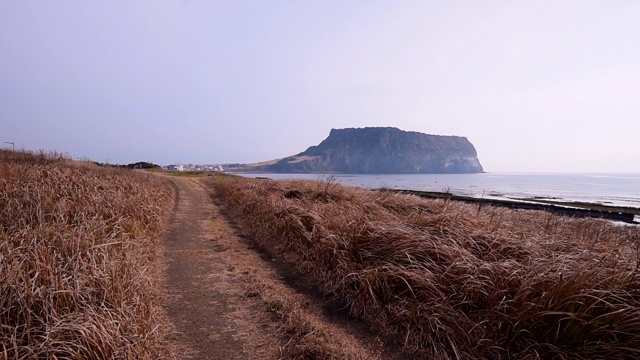 韩国济州岛城山一chilbong视频素材