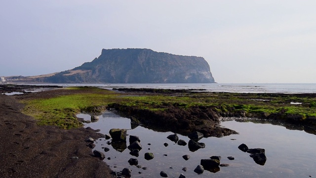 韩国济州岛城山一chilbong视频素材