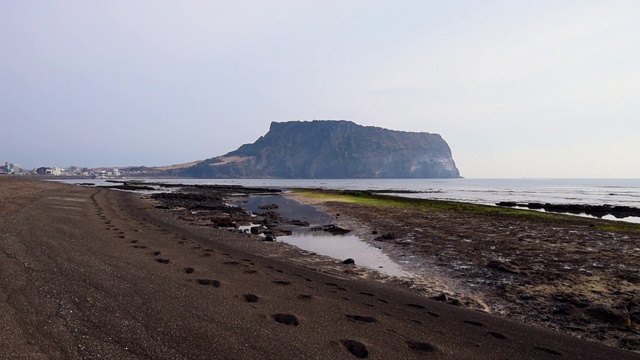 韩国济州岛城山一chilbong视频素材