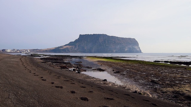 韩国济州岛城山一chilbong视频素材