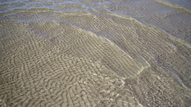 沙滩上的海浪视频素材