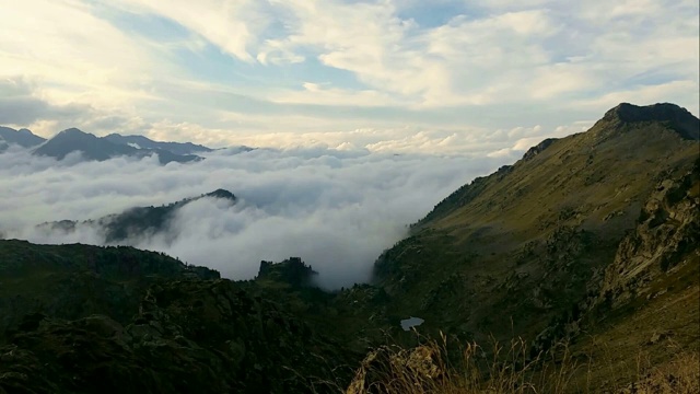 云在山的时间流逝视频素材