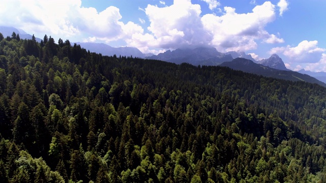 巴伐利亚阿尔卑斯山脉的Wetterstein山视频素材